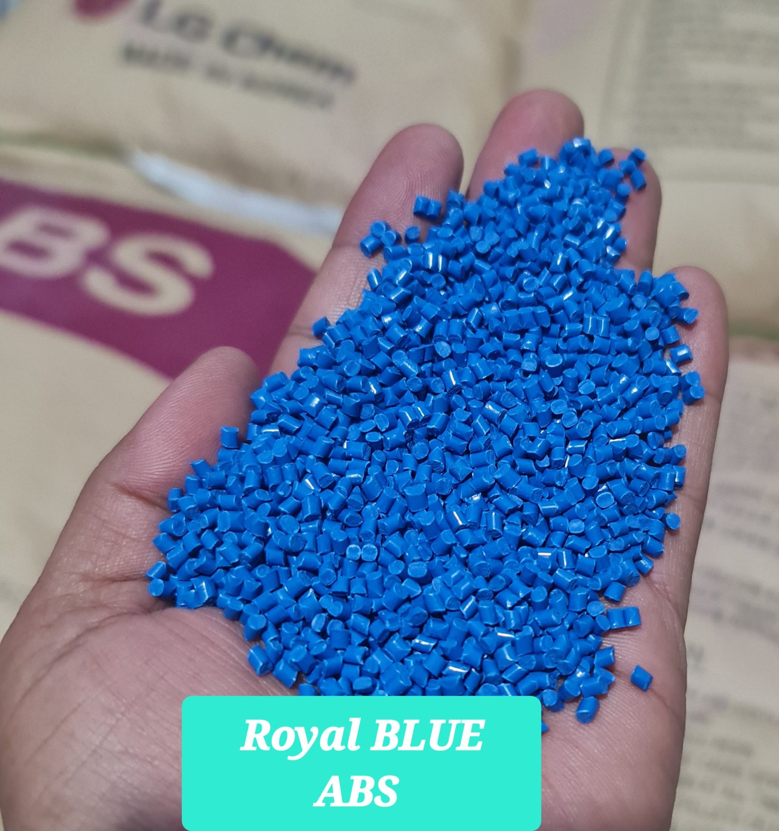 PS-100 Blue Reprocessed Abs Granules