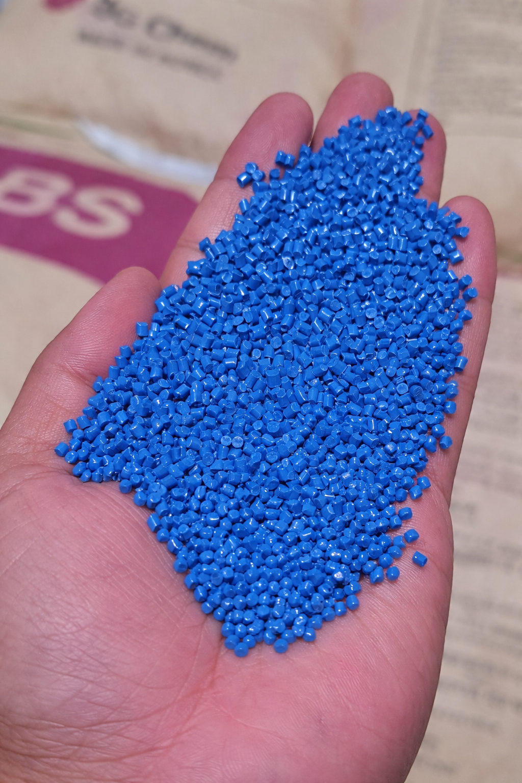 PS-100 Blue Reprocessed Abs Granules